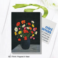 Poppies in Vase, Mini Canvas (MC-7644A)