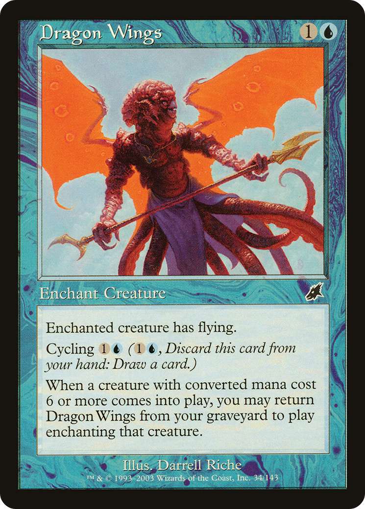 Dragon Wings (SCG-034) - Scourge Foil