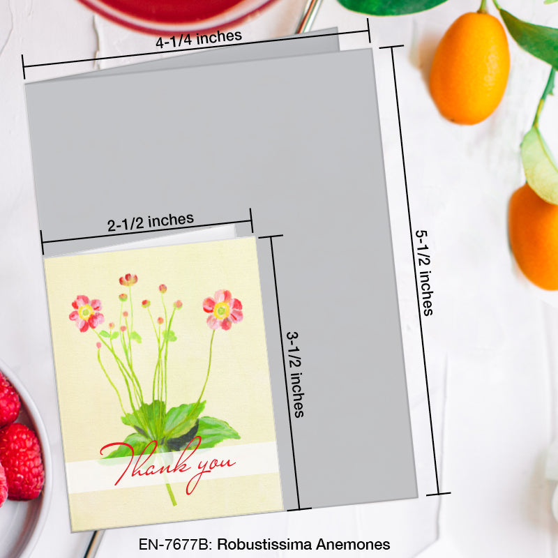 Robustissima Anemones, Greeting Card (#7677B)