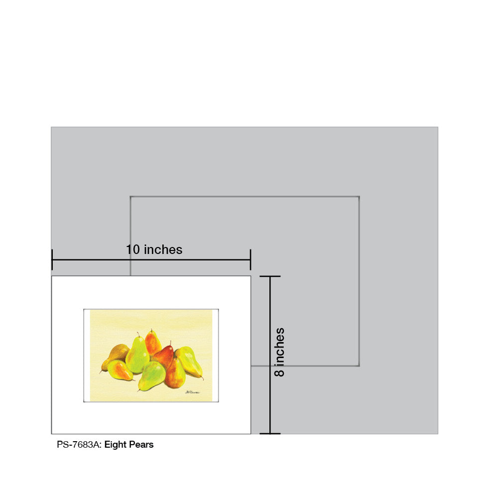 Eight Pears, Print (#7683A)