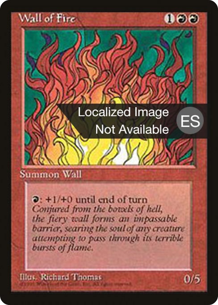 Wall of Fire (4BB-230) - Fourth Edition Foreign Black Border