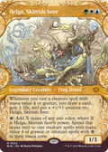 Helga, Skittish Seer (BLB-332) - Bloomburrow: (Showcase) (Borderless) Foil