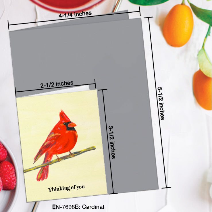 Cardinal, Greeting Card (#7698B)