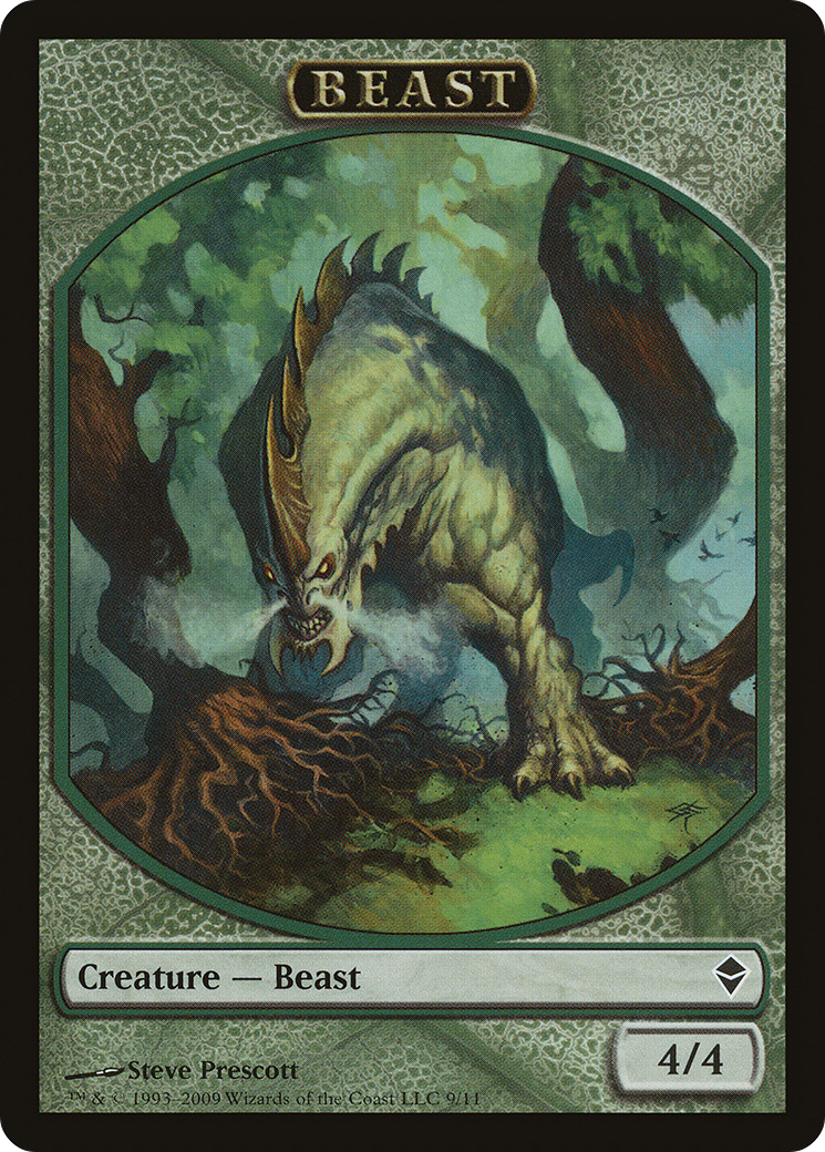 Beast (ZEN-009) - Zendikar Tokens