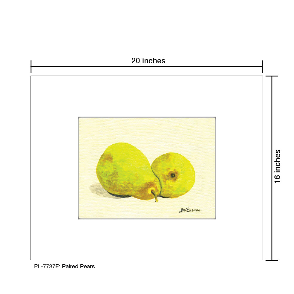 Paired Pears, Print (#7737E)