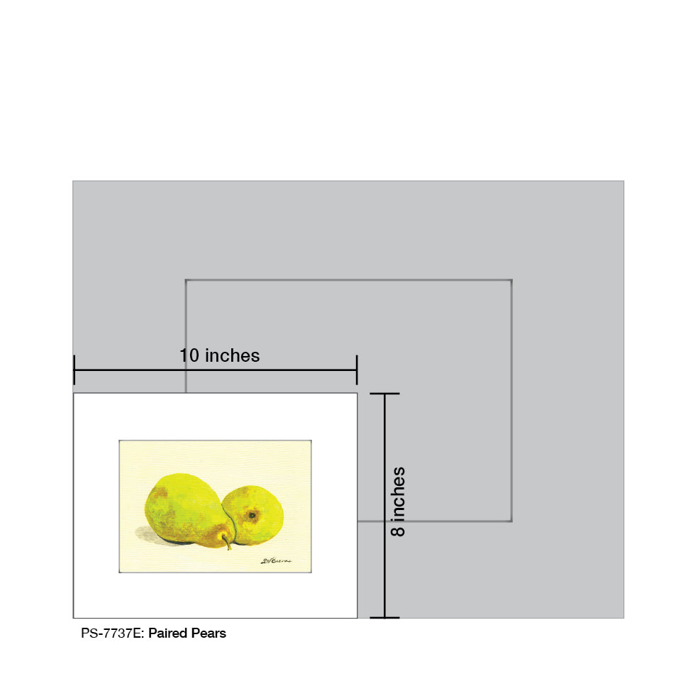 Paired Pears, Print (#7737E)