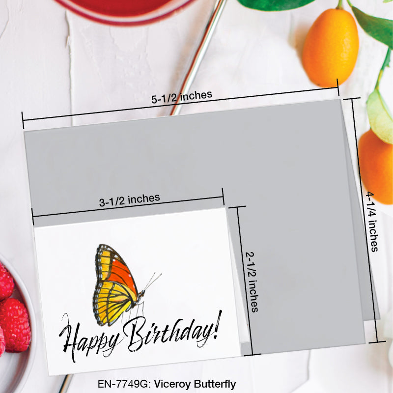 Viceroy Butterfly, Greeting Card (#7749G)