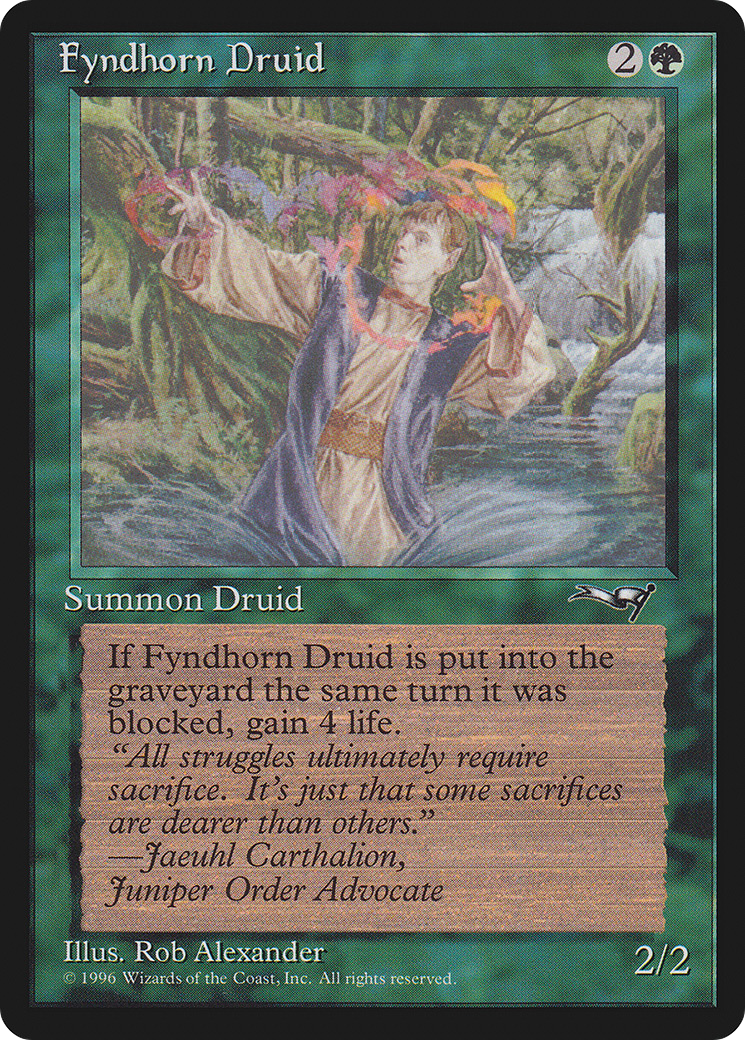 Fyndhorn Druid (ALL-071) - Alliances