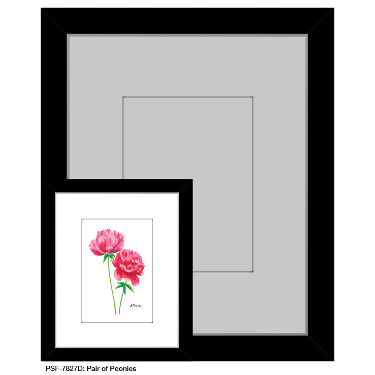 Pair of Peonies, Print (#7827D)