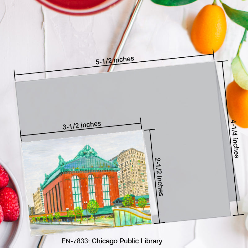 Chicago Public Library, Greeting Card (#7833A)