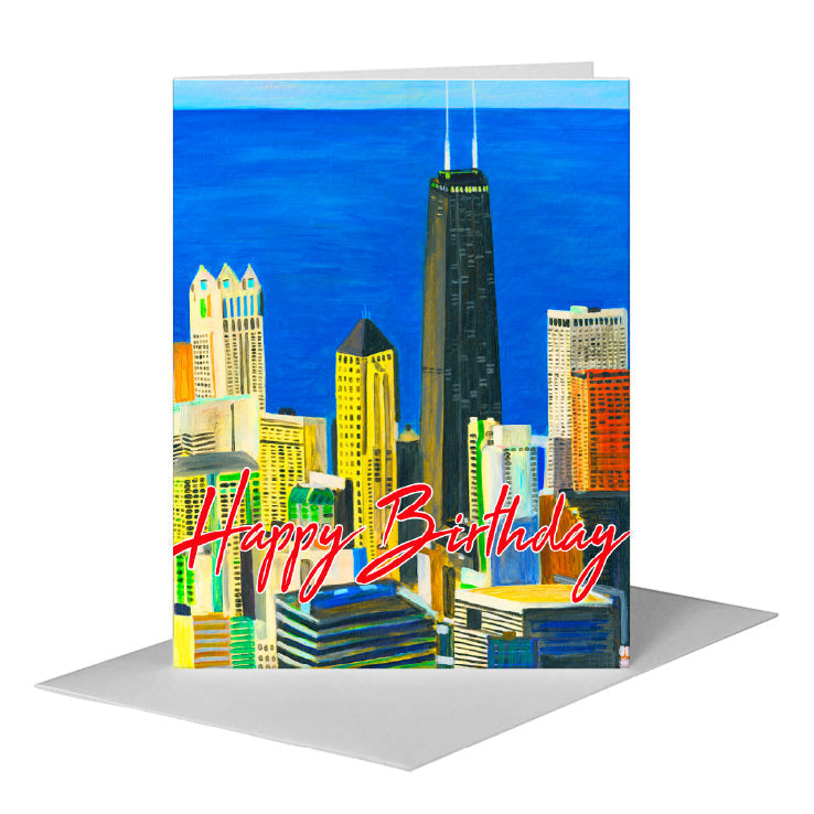 Lake Michigan View, Chicago, Greeting Card (#7838E)