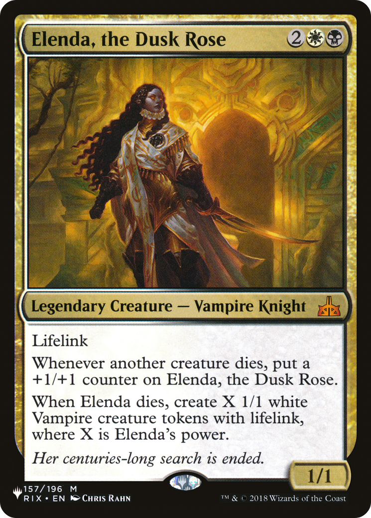 Elenda, the Dusk Rose (LIST-RIX-157) - The List
