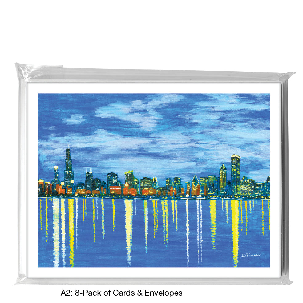Chicago Pamela Skyline, Greeting Card (#7864A)