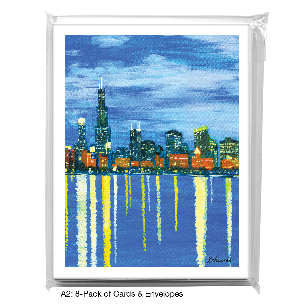 Chicago Pamela Skyline, Greeting Card (#7864E)