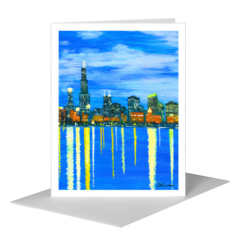 Chicago Pamela Skyline, Greeting Card (#7864E)