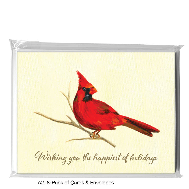 Male Cardinal, Greeting Card (#7866A)