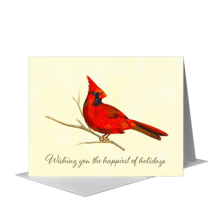 Male Cardinal, Greeting Card (#7866A)