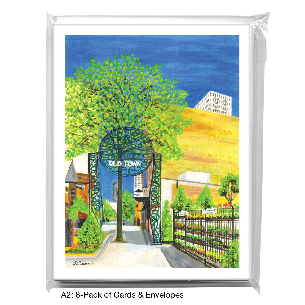 Old Town, Chicago, Greeting Card (#7878A)