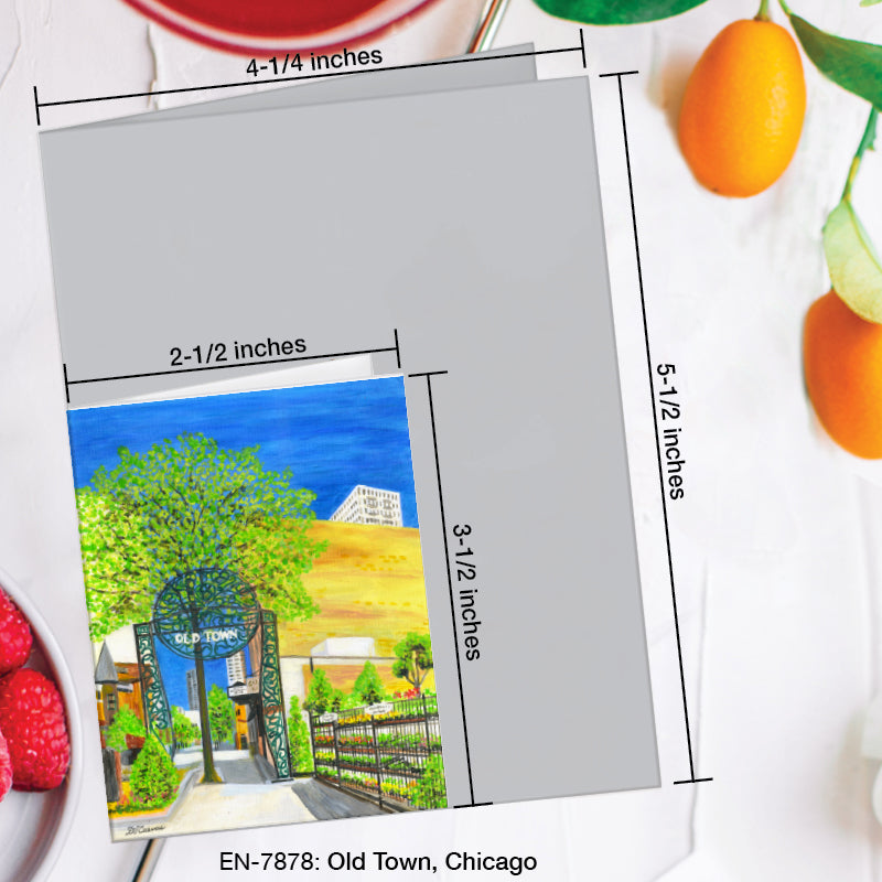 Old Town, Chicago, Greeting Card (#7878A)