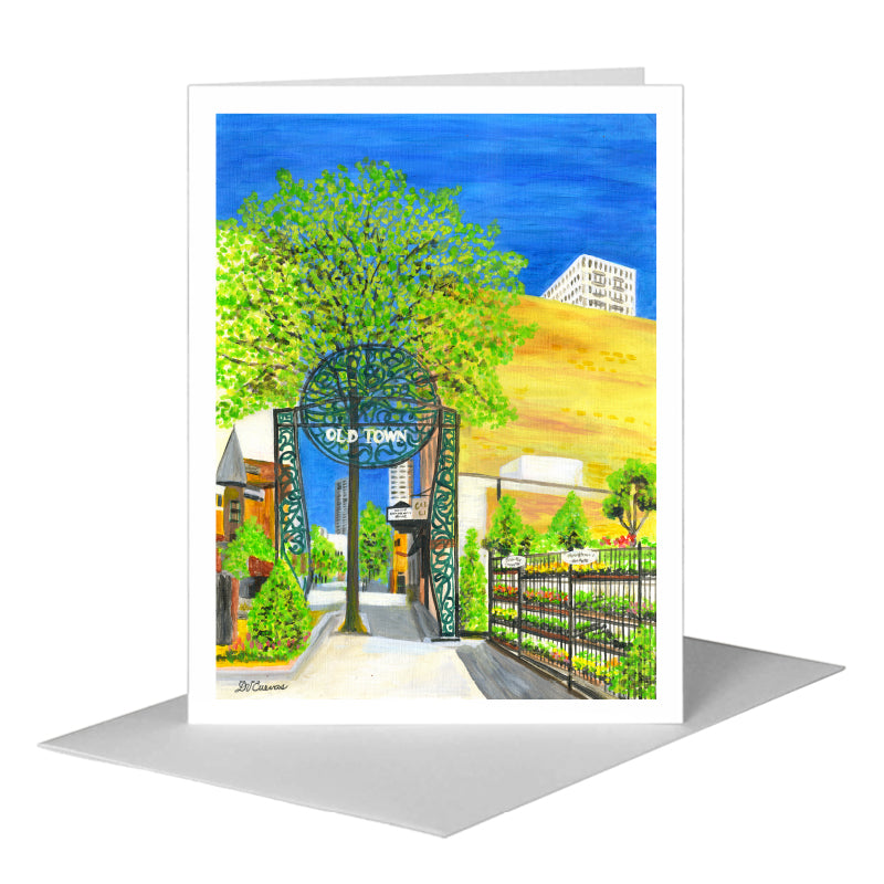 Old Town, Chicago, Greeting Card (#7878A)
