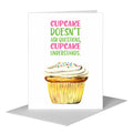 Rainbow Sprinkles Cupcake, Greeting Card (#7894C)