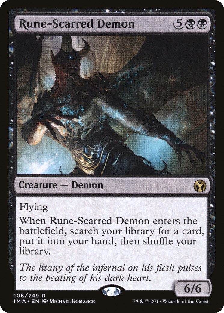 Rune-Scarred Demon (IMA-106) - Iconic Masters