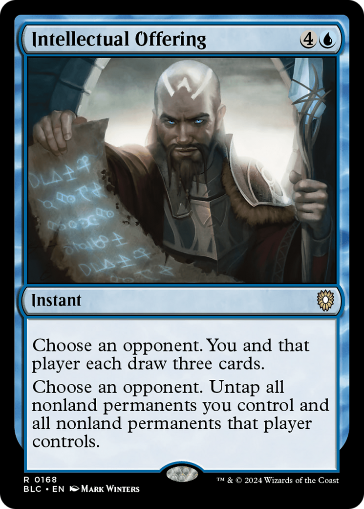 Intellectual Offering (BLC-168) - Bloomburrow Commander