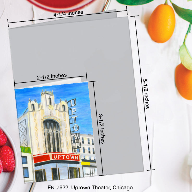 Uptown Theater, Chicago, Greeting Card (#7922A)