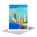 Lake Shore Curve, Chicago, Greeting Card (#7949F)