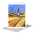 Blue Line 1, Chicago, Greeting Card (#7950A)