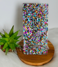 Mosaic Glitter, Large, Acrylic Glitter Phone Stand