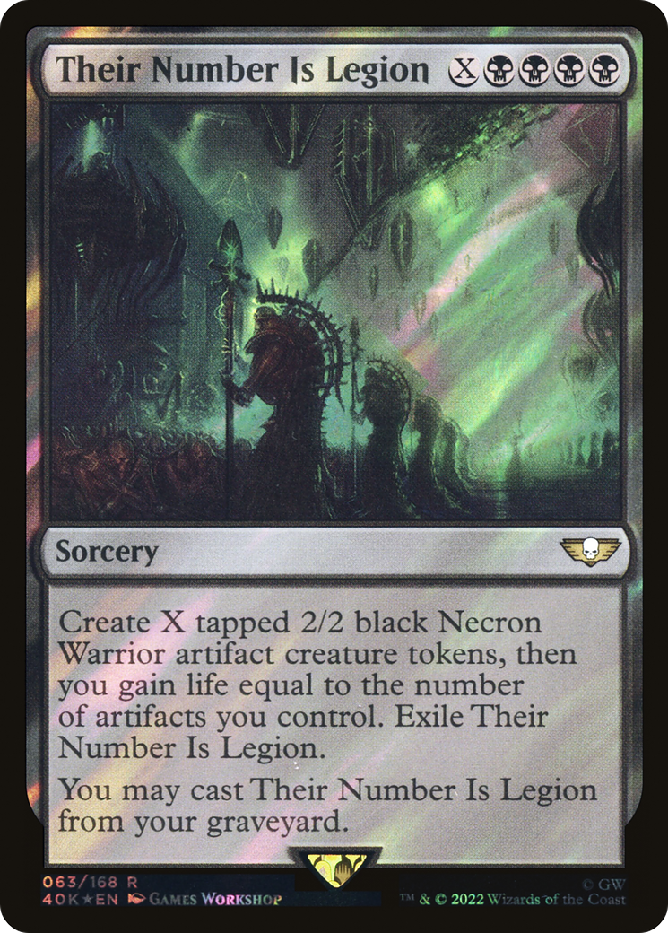 Their Number Is Legion (40K-63★) - Warhammer 40,000 Commander Foil
