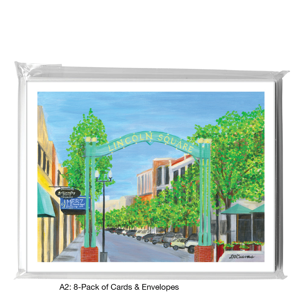 Lincoln Square, Chicago, Greeting Card (#7971A)