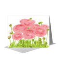 Pink Ranunculus, Greeting Card (#7972A)