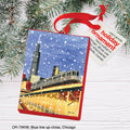 Blue Line Up-Close, Chicago, Ornament (OR-7980B)