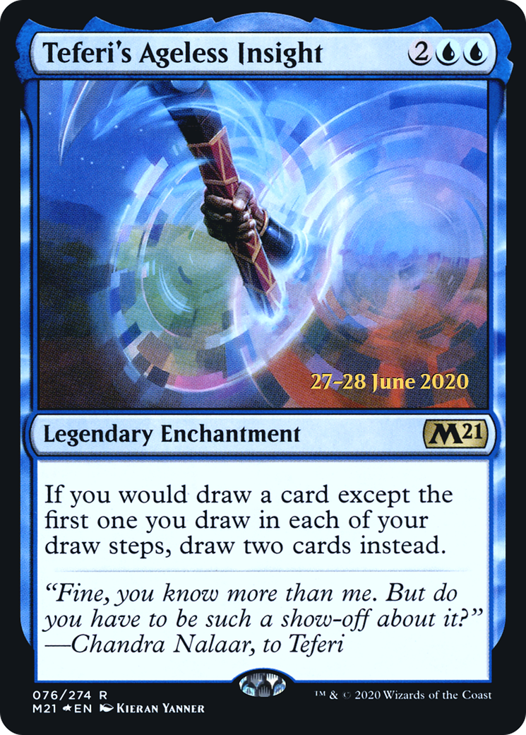 Teferi's Ageless Insight (PRE-76S) - Core Set 2021 Promos Foil