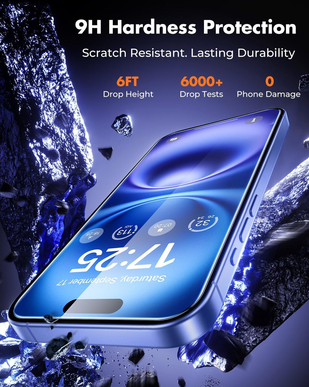 iPhone Air Screen Protector - Easy Apply Clear Tempered Glass Screen Protector | Zerodamage