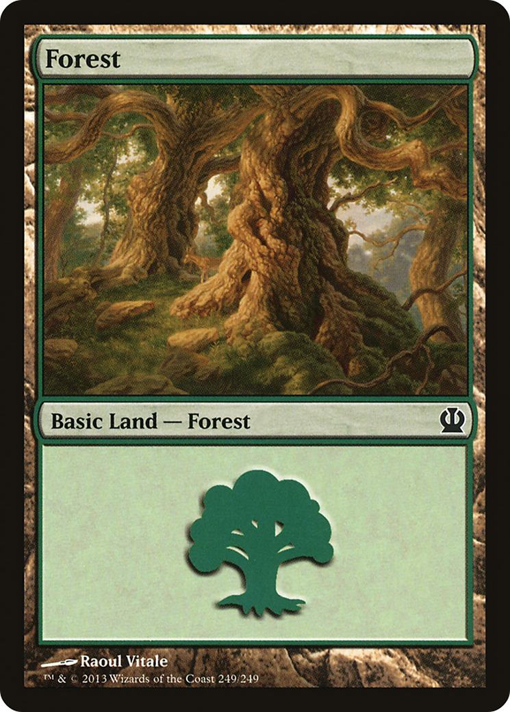 Forest (THS-249) - Theros Foil