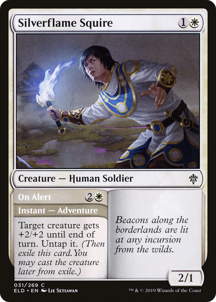 Silverflame Squire // On Alert (ELD-031) - Throne of Eldraine Foil