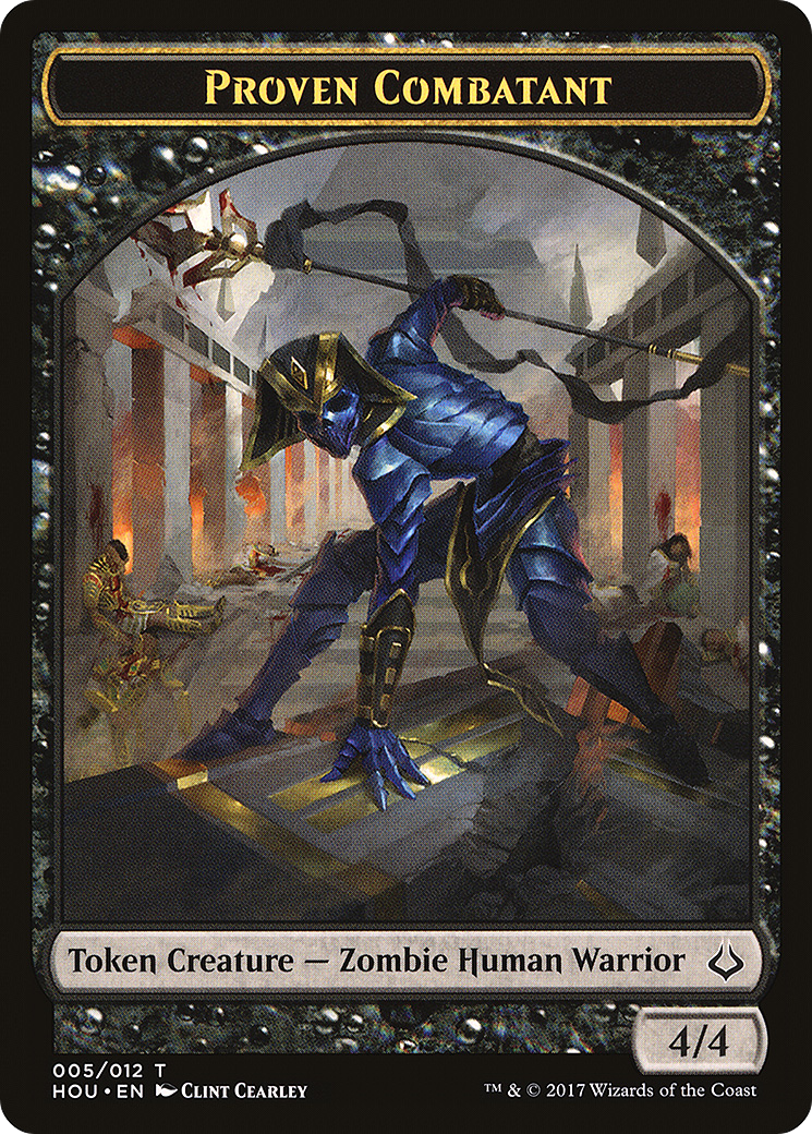 Proven Combatant (HOU-005) - Hour of Devastation Tokens