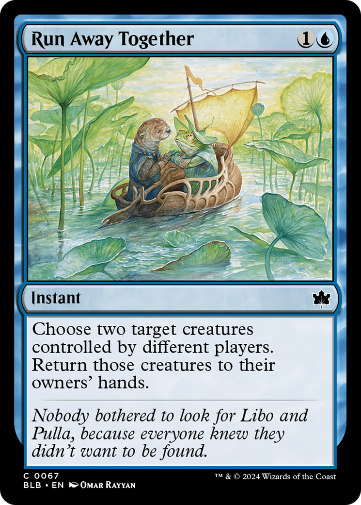 Run Away Together (BLB-067) - Bloomburrow Foil