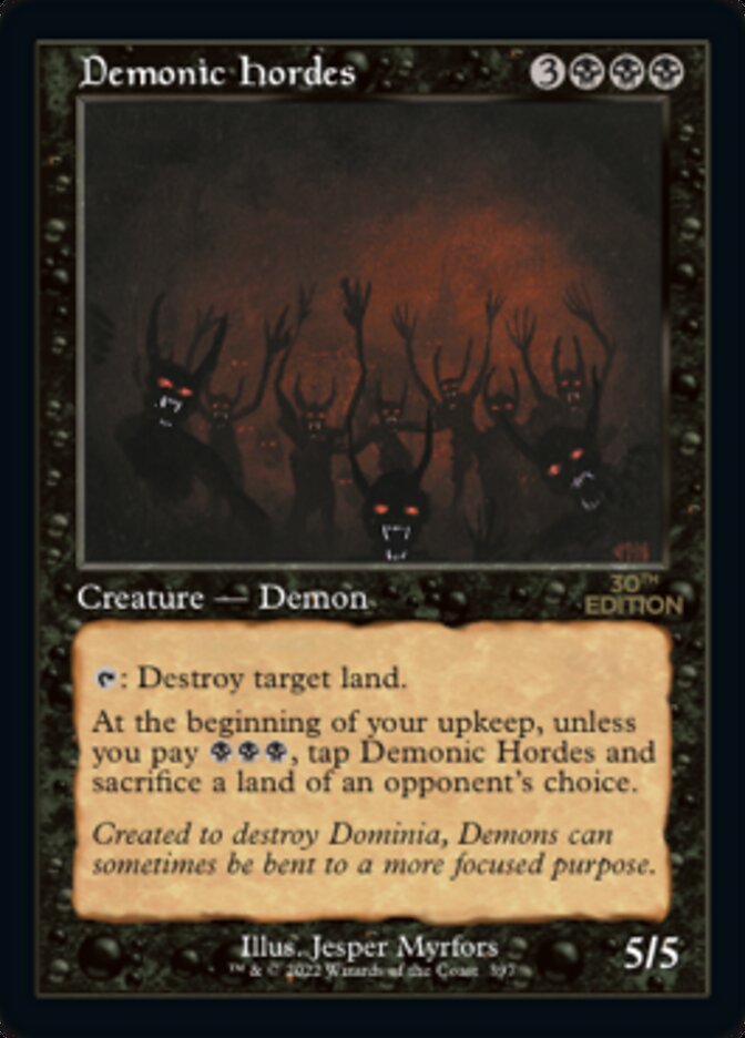Demonic Hordes (Retro Frame) (30A-397) - 30th Anniversary Edition