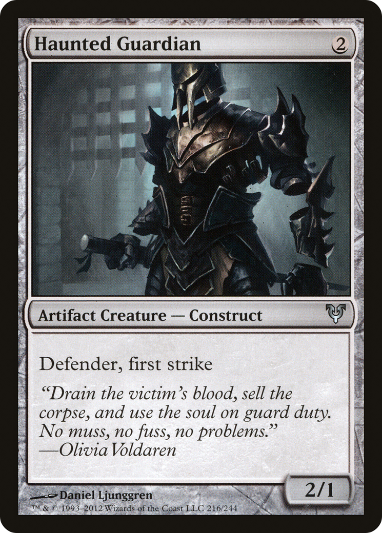 Haunted Guardian (AVR-216) - Avacyn Restored Foil