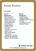 Randy Buehler Decklist (WCD-RB0B) - World Championship Decks 1998