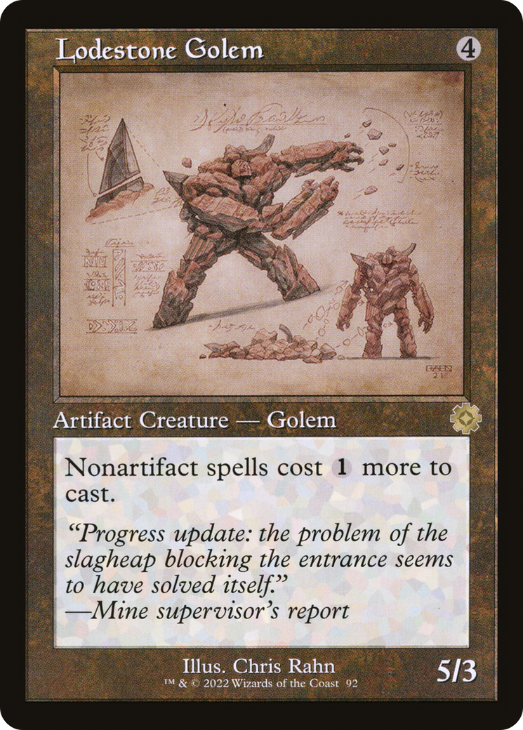 Lodestone Golem (BRR-092) - The Brothers' War Retro Artifacts