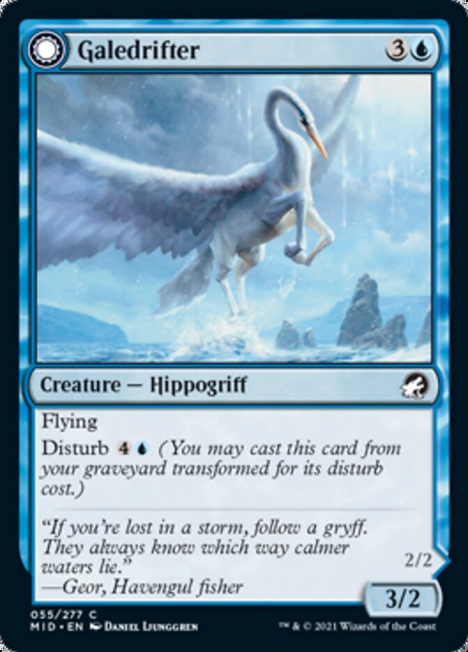 Galedrifter // Waildrifter (MID-055) - Innistrad: Midnight Hunt: (Double Faced Transform)