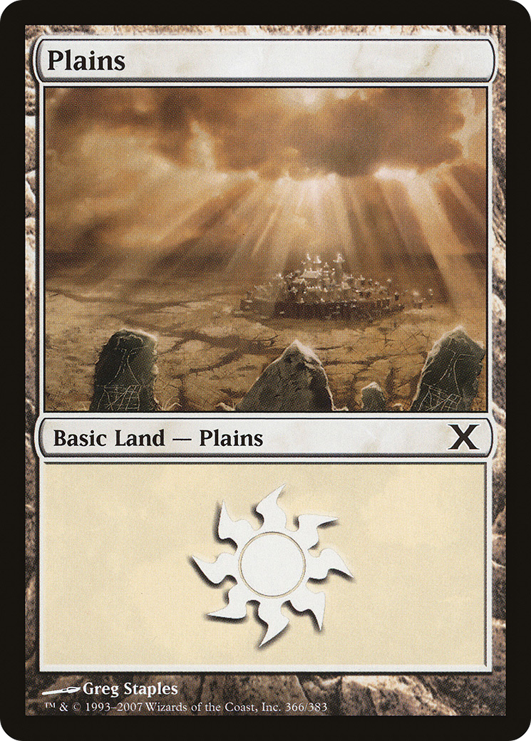 Plains (10E-366) - Tenth Edition Foil