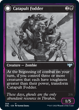 Catapult Fodder // Catapult Captain (DBL-366) - Innistrad: Double Feature: (Double Faced Transform) Foil