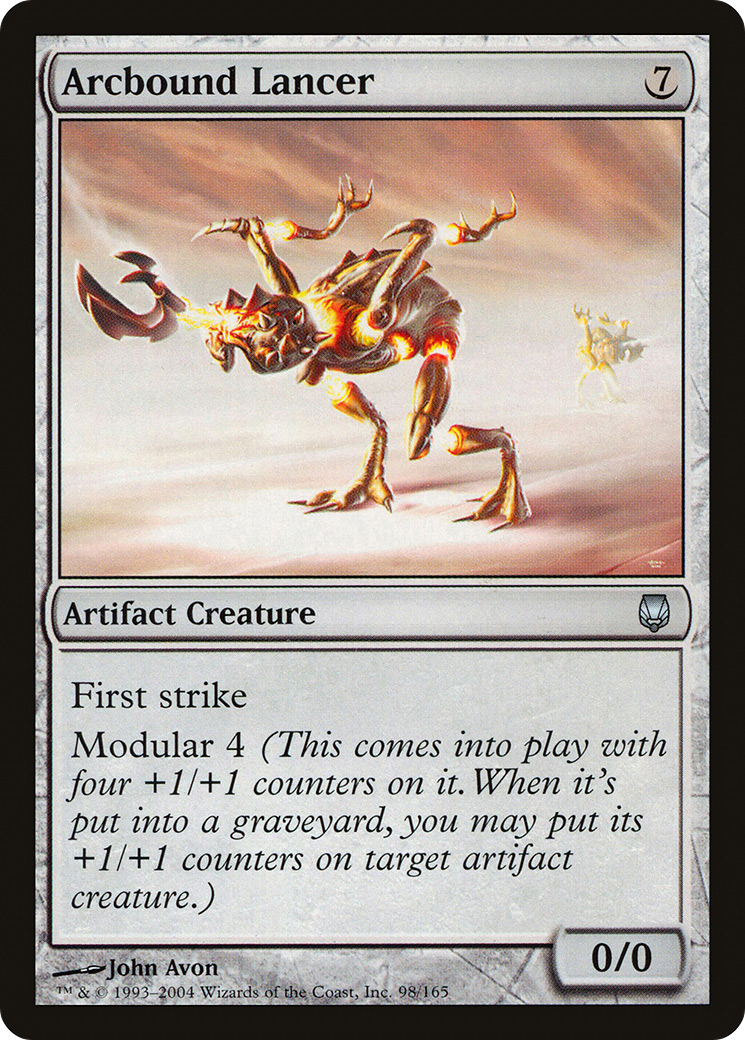 Arcbound Lancer (DST-098) - Darksteel Foil