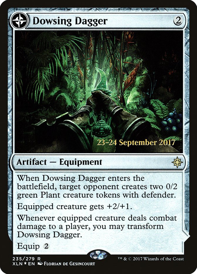 Dowsing Dagger // Lost Vale (PRE-235S) - Ixalan Promos: (compasslanddfc) Foil
